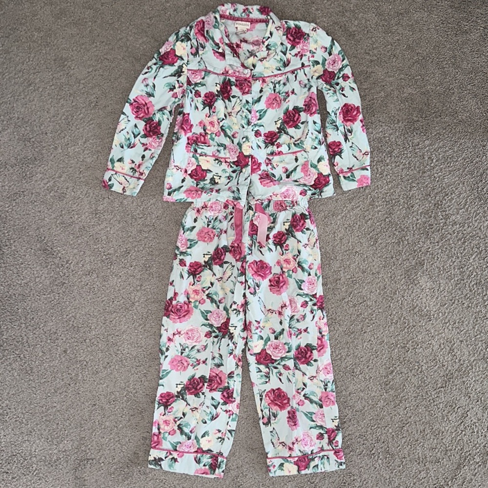 Floral Kids Pajamas Set